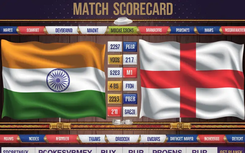 india national cricket team vs england cricket team match scorecard 